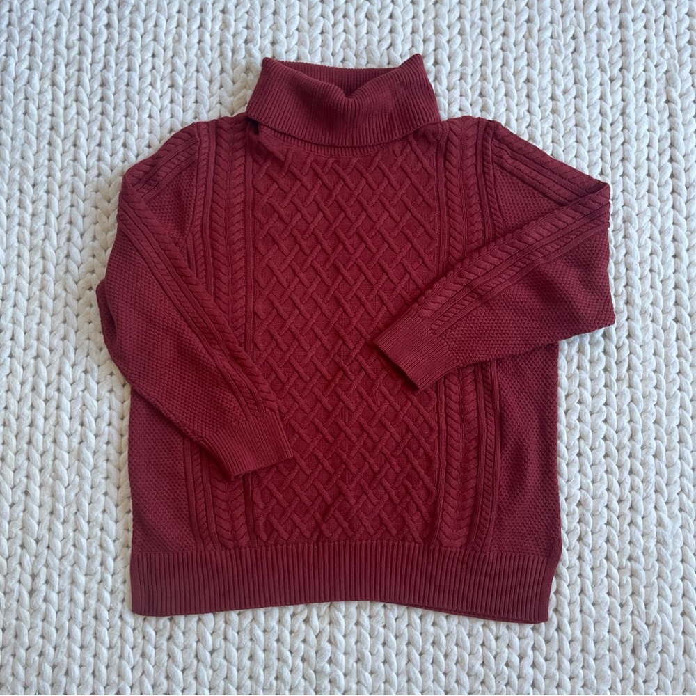 Banana Republic Turtleneck Cable-knit Sweater